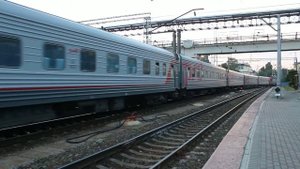 Отправление ЭП20-027 с поездом №11 Анапа — Москва