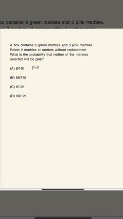 Probability Math Problem l SAT Practice