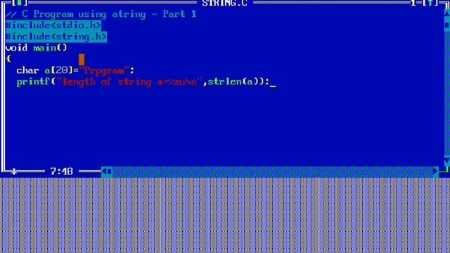 C PROGRAM USING STRING FUNCTION - PART 1                  #programming #starkengineering #c #top