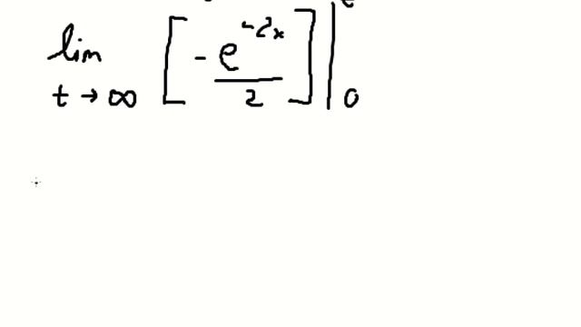 Calculus: Evaluate given integral or show that it diverges: Integral from 0 to infinity e^(-2x)dx смотреть онлайн