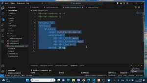Установка базы данных postgreSql с помощью Docker.