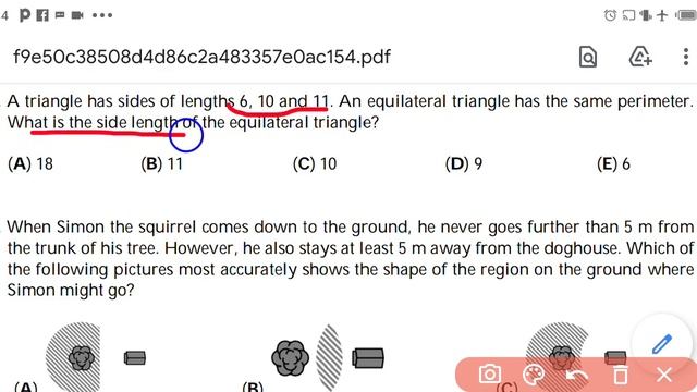 perimeter of equilateral triangle смотреть онлайн