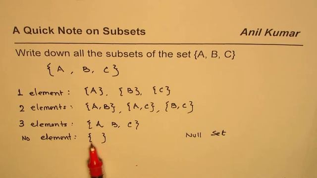 Write all possible sub sets of a set смотреть онлайн