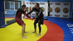 2015 год. Без кимоно, после перевода изнутри бросок через плечи с колен.