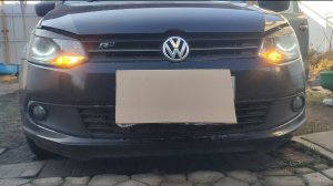 Установка BI LED модулей в фару vw polo