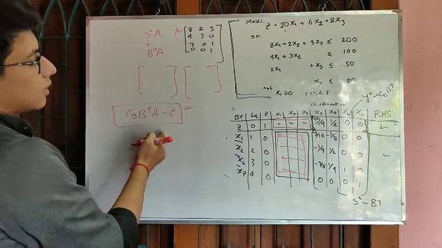 17.Practice problem 1- simplex matrix form - Operations Research