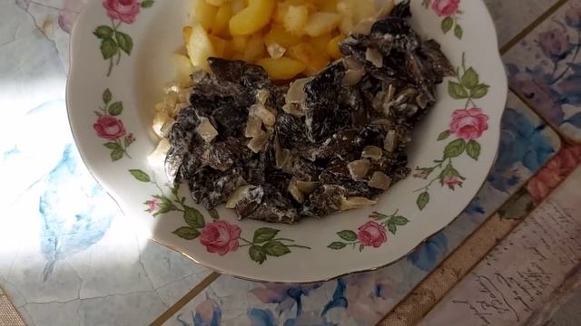 Любимое блюдо - картошка с грибами (4)..