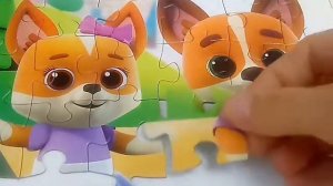 Кошечки - Собачки. Собираем пазл для малышей