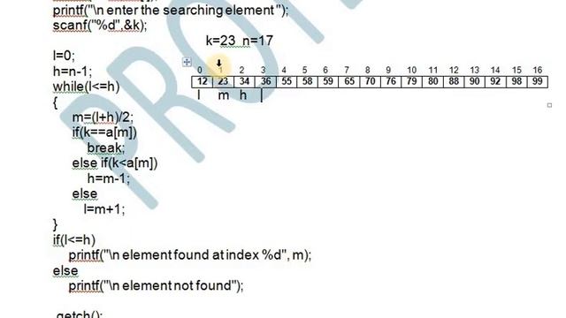 BINARY SEARCH PROGRAM USING RECURSIVE/NON RECURSIVE FUNCTIONS
