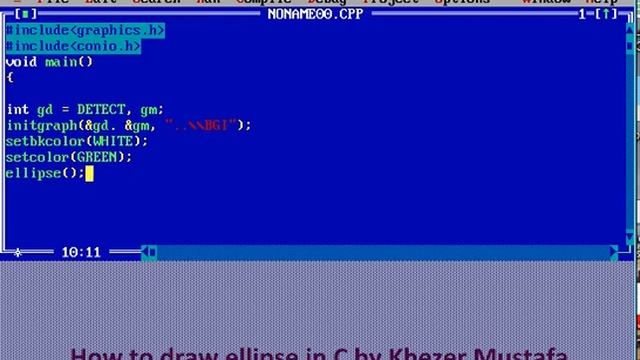 How to draw ellipse in C using Graphics смотреть онлайн