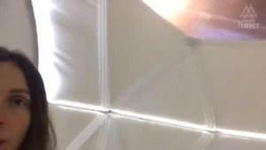 Монтаж подсветки в зимний шатёр