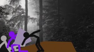 Война стикменов. Время тьмы. Серия 1 - побег Грэя и Пёрпла из замка Короля Тьмы