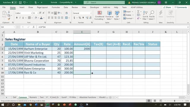 Excel Formula in English смотреть онлайн