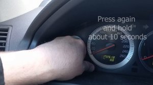 reset VOLVO service maintenance over-due message S60 V60 XC60 S60 V70 XC70 S80 XC90