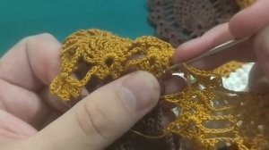 Мастер-класс по вязанию оригинальной салфетки "Гонолулу". Часть 9. Тридцать второй ананас.