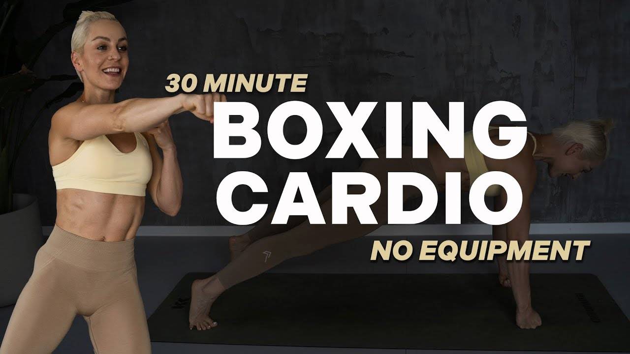 kaykay - 30 MIN BOXING CARDIO WORKOUT | Full Body | Super Sweaty |Fun| No Equipment|With Repeat|HIIT