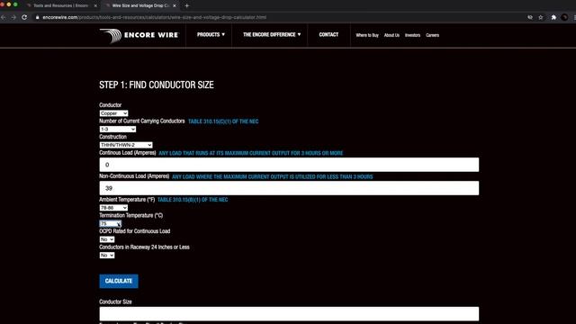 Wire Size & Voltage Drop Calculator Tutorial смотреть онлайн