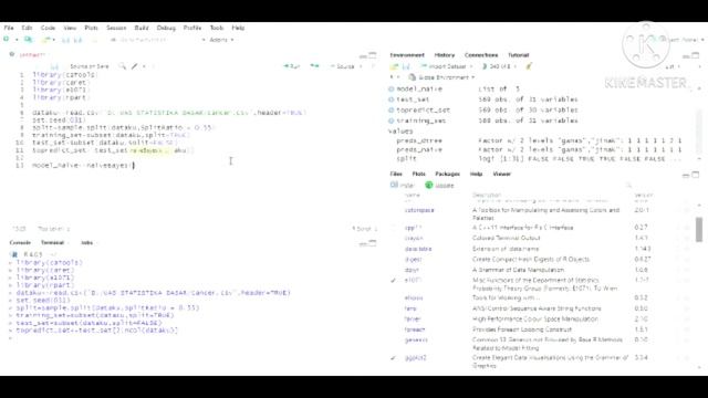 cara membuat naive bayes mengunakan frogram RSTUDIO смотреть онлайн