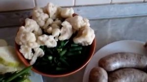 Купаты с овощами в духовке пошаговый рецепт