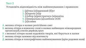 ЗНО. Укр.мова. 26.3. Тестові завдання на закріплення матеріалу