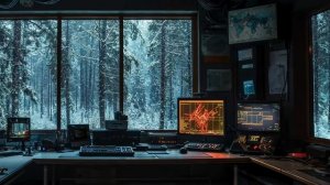 Lonely Winter Station  Deep Focus Ambient 4K