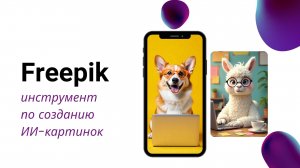 Создание забавных ИИ картинок в сервисе Freepik