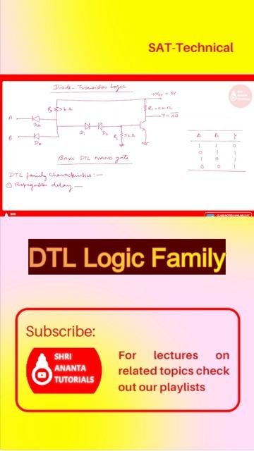 Diode - Transistor Logic ( DTL ) #electronicsengineering #digitalelectronicslectures #dtl #ttl #rtl