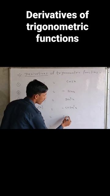 Derivatives of trigonometric functions#prepareforboards #shorts смотреть онлайн