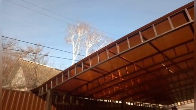 Ковмет55 - Изготовление и установка навеса из поликарбоната в Омске. #НавесОмск