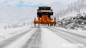 Giant Wheel Saw Monster Сrushes Сars #9 - Beamng drive