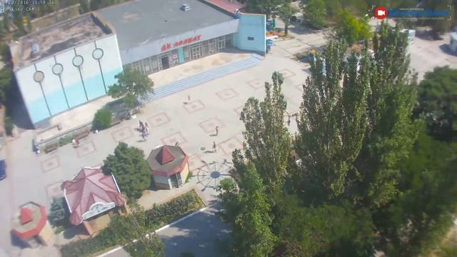 Центр Щёлкино, 28.08.2016 - time-lapse с камеры 3 смотреть онлайн