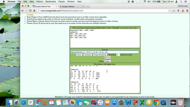 Linear Programming Problems - Online Solutions