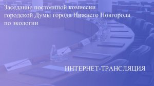 Заседание постоянной комиссии по экологии 21.01.2025