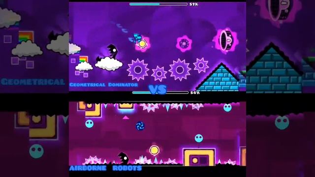 Geometrical Dominator VS Airborne Robots / geometry dash 2.2. geometry dash meltdown 2.2 смотреть онлайн