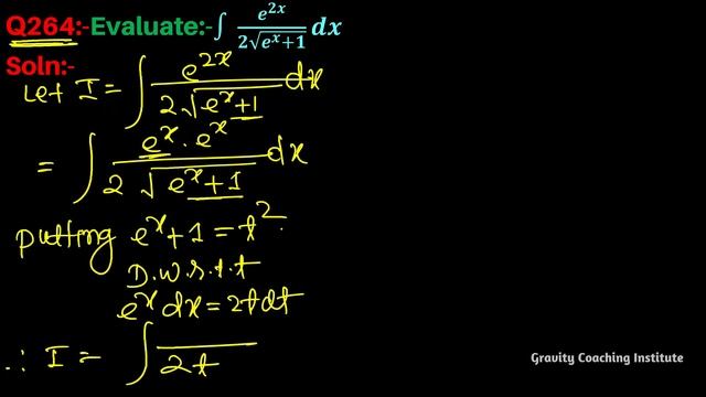Q364 | ∫ e^2x / 2√e^x+1 dx | Integral of e 2x / 2 sqrt(e^x + 1) | Integration of e 2x / 2 root ex + смотреть онлайн