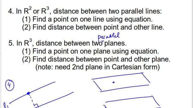 MCV4U - Distance between Points Lines Planes in R3 смотреть онлайн
