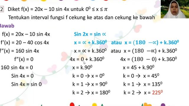 Matematika Peminatan Kelas XII Aplikasi Turunan: Selang Kecekungan Kurva Fungsi Trigonometri (Part5 смотреть онлайн