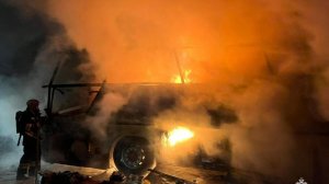 В Башкирии следовавший в Уфу автобус с пассажирами загорелся на трассе