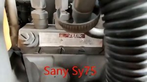 Second Hand Mini Excavator Sany Sy75 With Blade In Good Working Condition Epa Compact Used Crawler