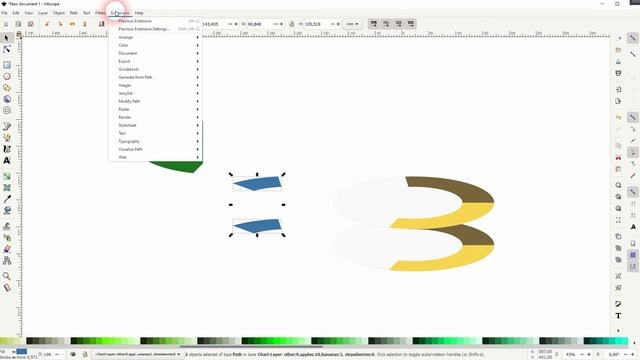 Create a 3D Donut Chart in Inkscape смотреть онлайн