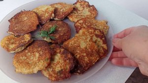 Картофельные блины или Драники с укропом Вкусный ужин Это просто приготовить