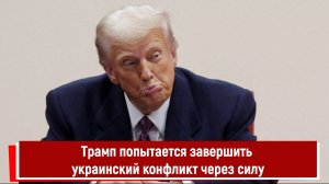 Трамп попытается завершить украинский конфликт через силу