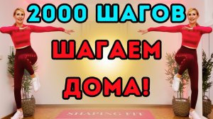 2000 Шагов | Шаговая кардио тренировка для дома | Сжигаем калории и приводим себя в форму