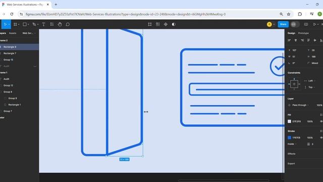 illustration Design for Web Hosting Services Provider | Vector Design with Figma