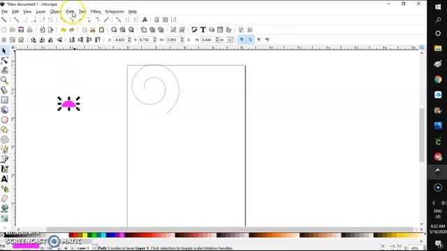 how to make rolled flower svg in inkscape tutorial смотреть онлайн