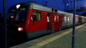 Электропоезд ЭД4М - 0238 на станции Фрязево