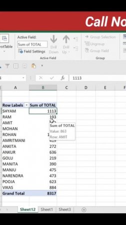 Pivot Table Hack In Excel | Advance Excel Tips & Tricks | Excel Tutorial