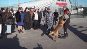 Севастопольские кадеты и учащиеся колледжей посетили кинологический центр УМВД