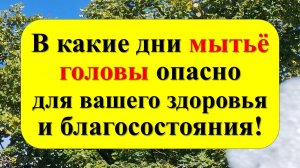 В какие дни нельзя мыть голову по народным приметам. Как привлечь достаток в дом