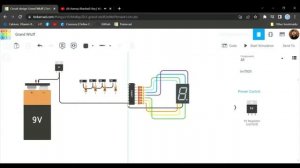 7 Segment Display Control With (CD4511) IC Using Tinkercad #Tinkercad #7segment #display #4511ic
